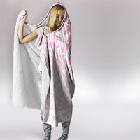 Pink New Zealand Puhoro Maori Tattoo Hooded Blanket LT14 - Polynesian Pride