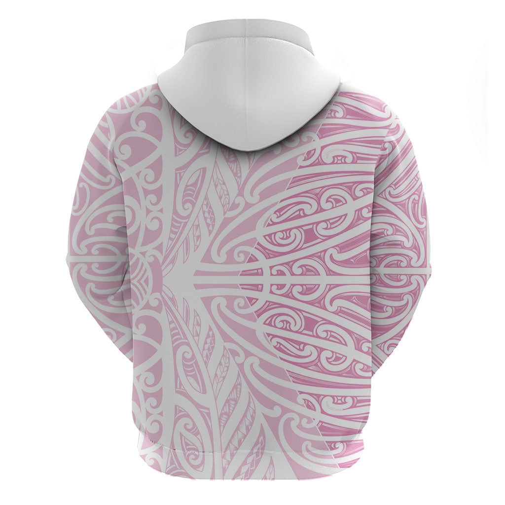 Pink New Zealand Puhoro Maori Tattoo Hoodie LT14 - Polynesian Pride