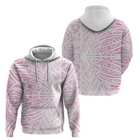 Pink New Zealand Puhoro Maori Tattoo Hoodie LT14 - Polynesian Pride