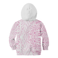 Pink New Zealand Puhoro Maori Tattoo Kid Hoodie LT14 - Polynesian Pride