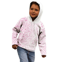 Pink New Zealand Puhoro Maori Tattoo Kid Hoodie LT14 - Polynesian Pride