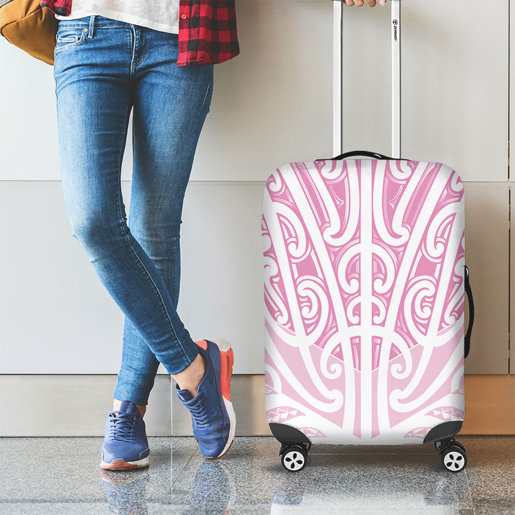 Pink New Zealand Puhoro Maori Tattoo Luggage Cover LT14 - Polynesian Pride