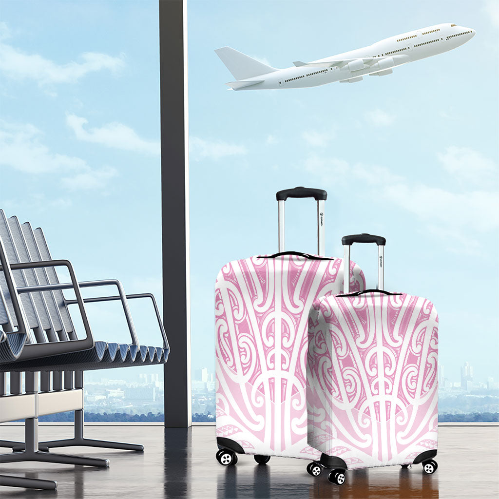 Pink New Zealand Puhoro Maori Tattoo Luggage Cover LT14 - Polynesian Pride