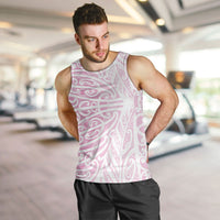 Pink New Zealand Puhoro Maori Tattoo Men Tank Top LT14 Pink - Polynesian Pride
