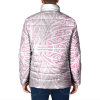 Pink New Zealand Puhoro Maori Tattoo Padded Jacket LT14 - Polynesian Pride