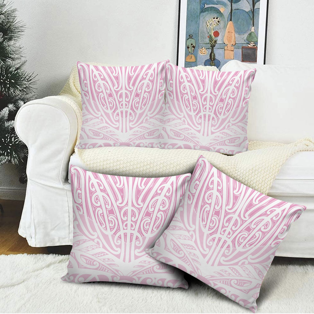 Pink New Zealand Puhoro Maori Tattoo Pillow Cover LT14 - Polynesian Pride