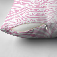 Pink New Zealand Puhoro Maori Tattoo Pillow Cover LT14 - Polynesian Pride