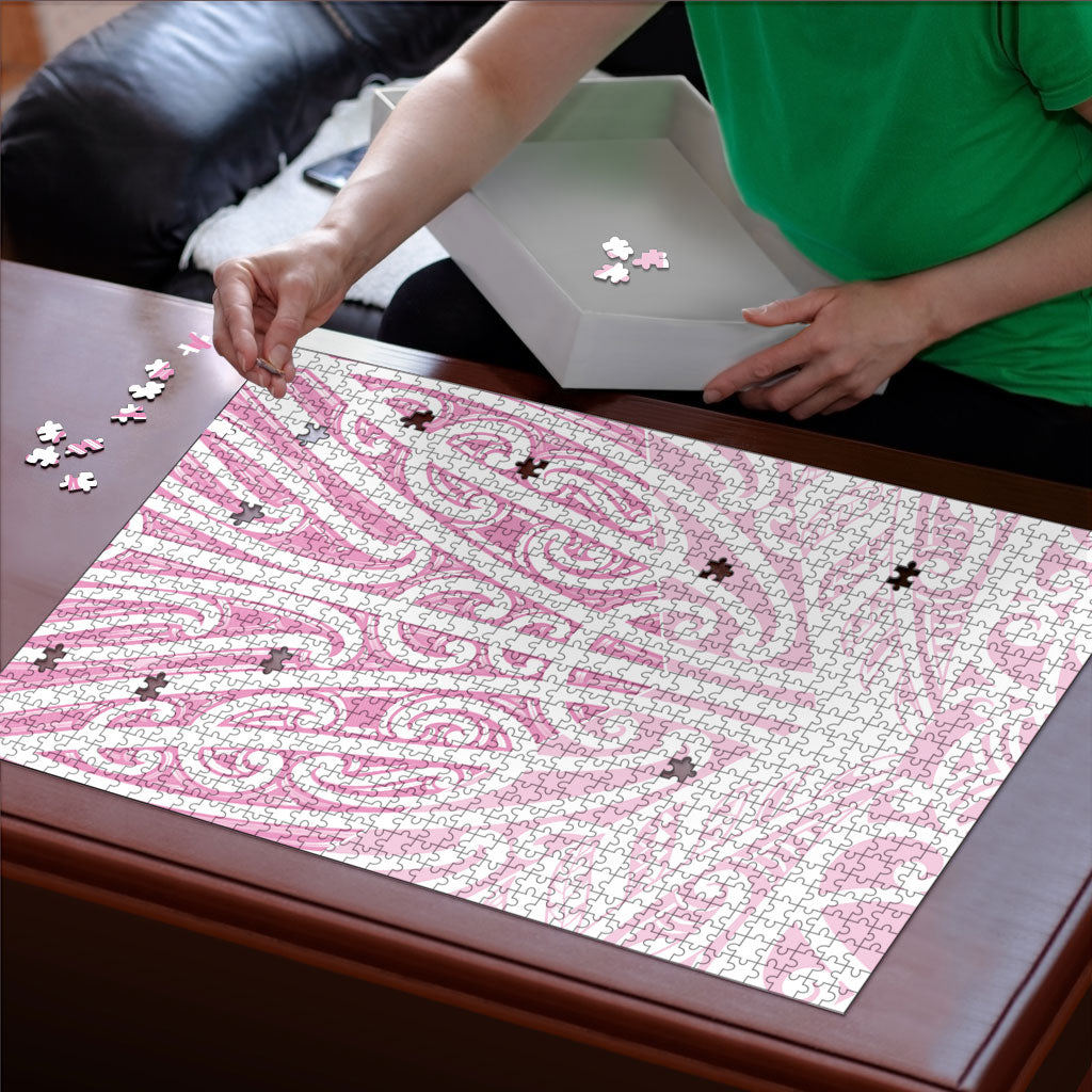Pink New Zealand Puhoro Maori Tattoo Puzzle LT14 - Polynesian Pride