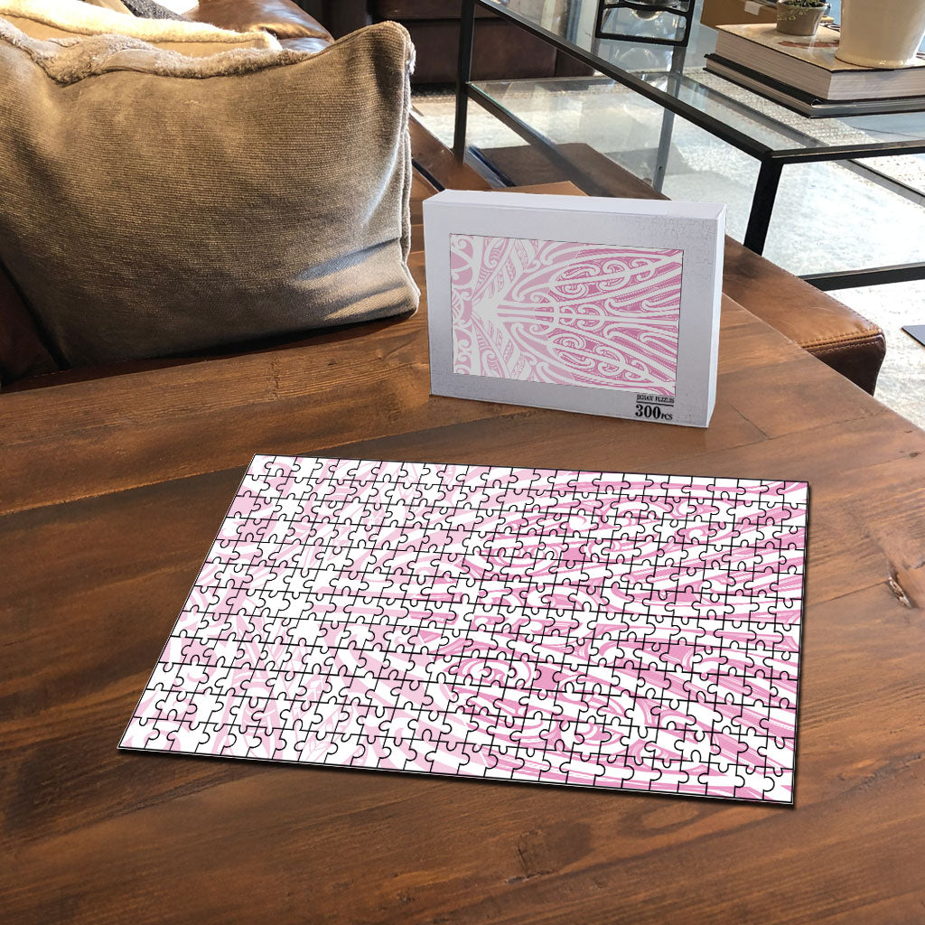 Pink New Zealand Puhoro Maori Tattoo Puzzle LT14 - Polynesian Pride