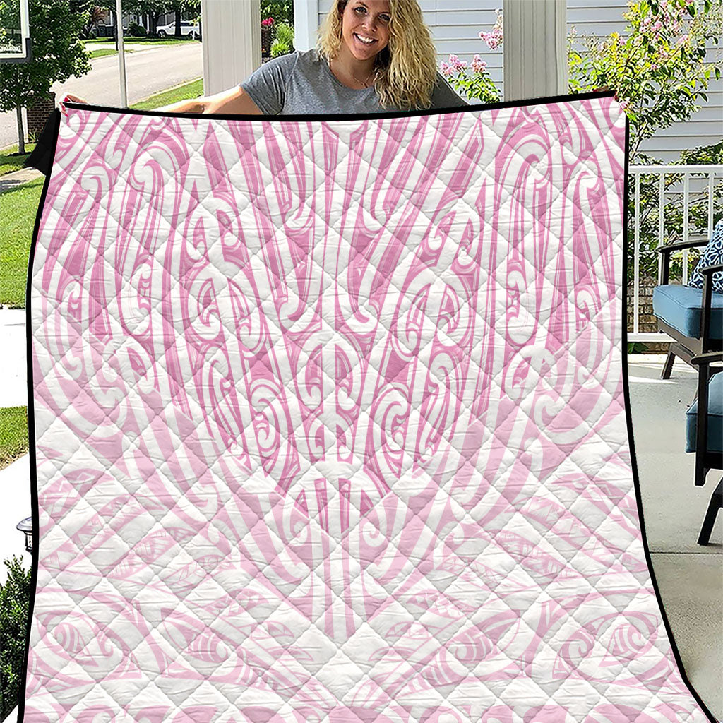 Pink New Zealand Puhoro Maori Tattoo Quilt LT14 Pink - Polynesian Pride