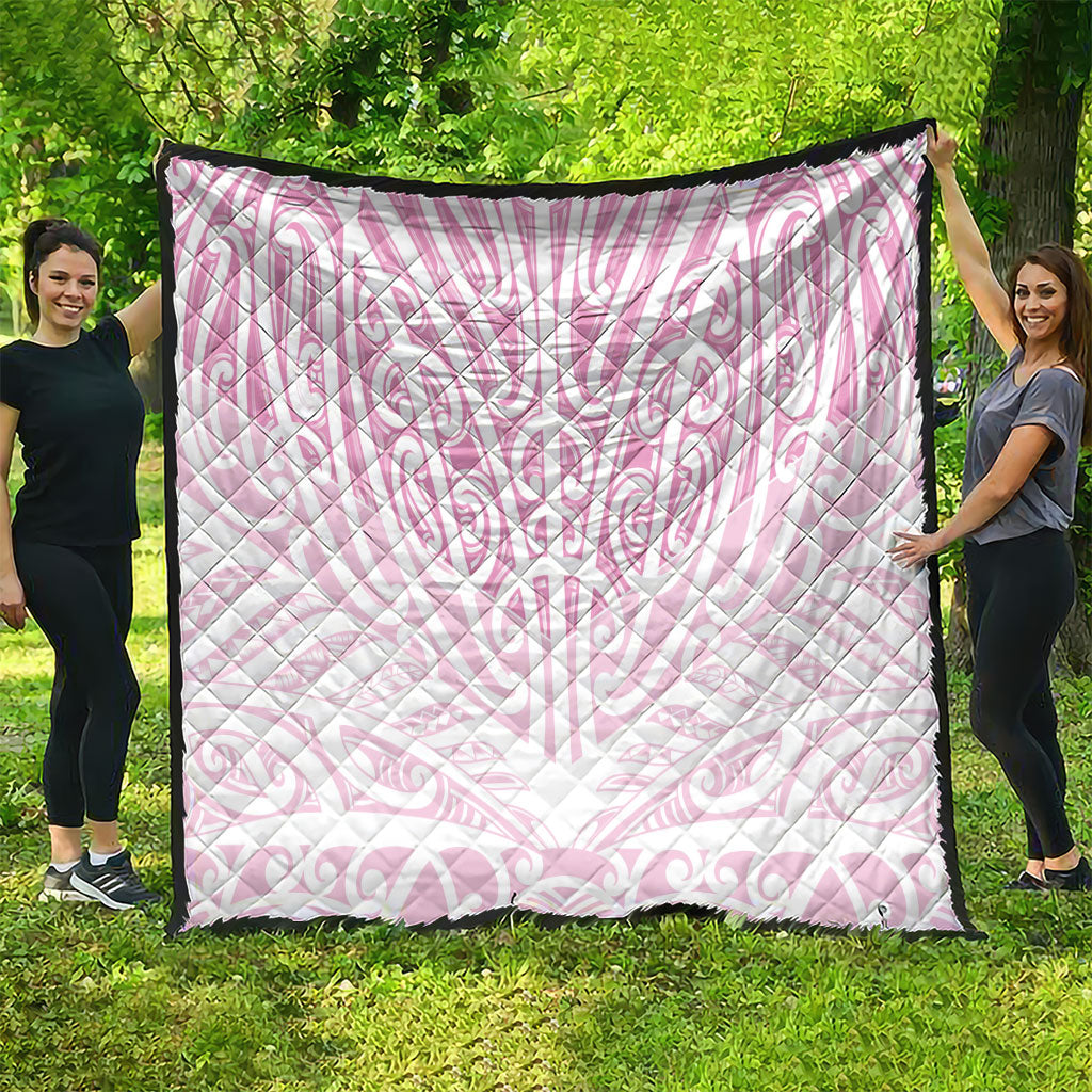 Pink New Zealand Puhoro Maori Tattoo Quilt LT14 - Polynesian Pride