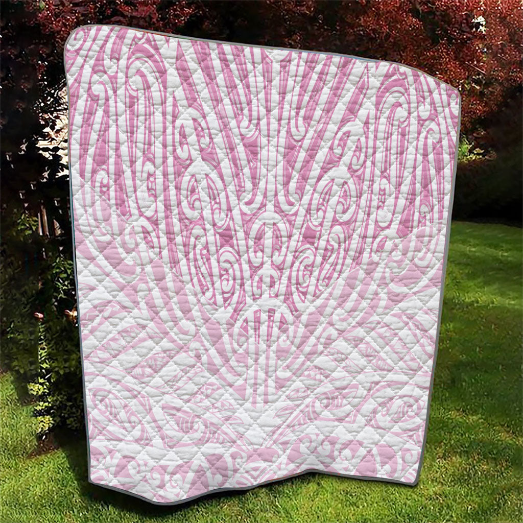 Pink New Zealand Puhoro Maori Tattoo Quilt LT14 - Polynesian Pride