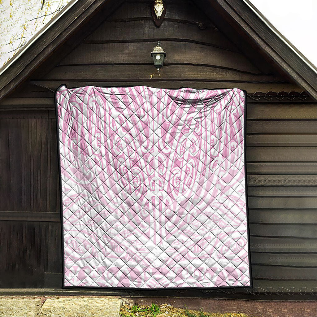 Pink New Zealand Puhoro Maori Tattoo Quilt LT14 - Polynesian Pride
