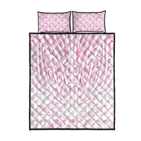 Pink New Zealand Puhoro Maori Tattoo Quilt Bed Set LT14 - Polynesian Pride