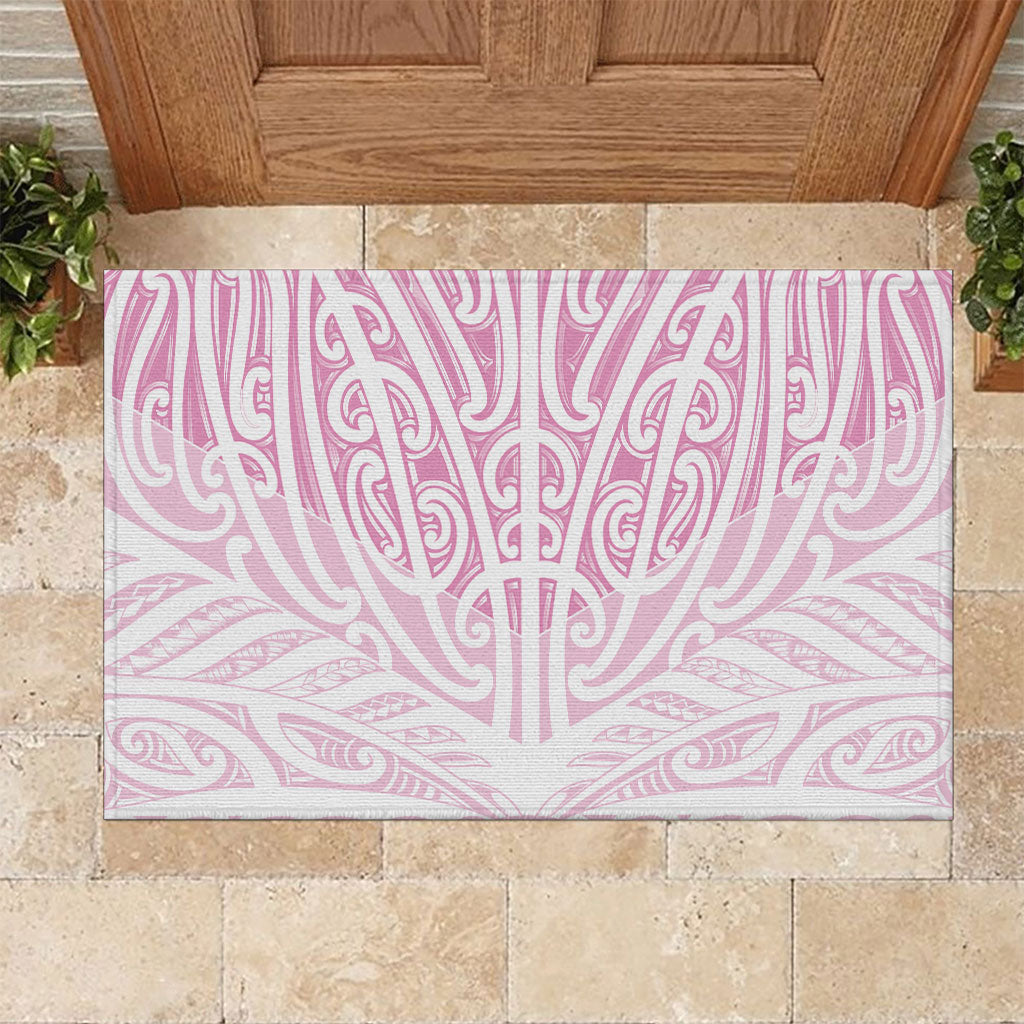 Pink New Zealand Puhoro Maori Tattoo Rubber Doormat LT14 Pink - Polynesian Pride