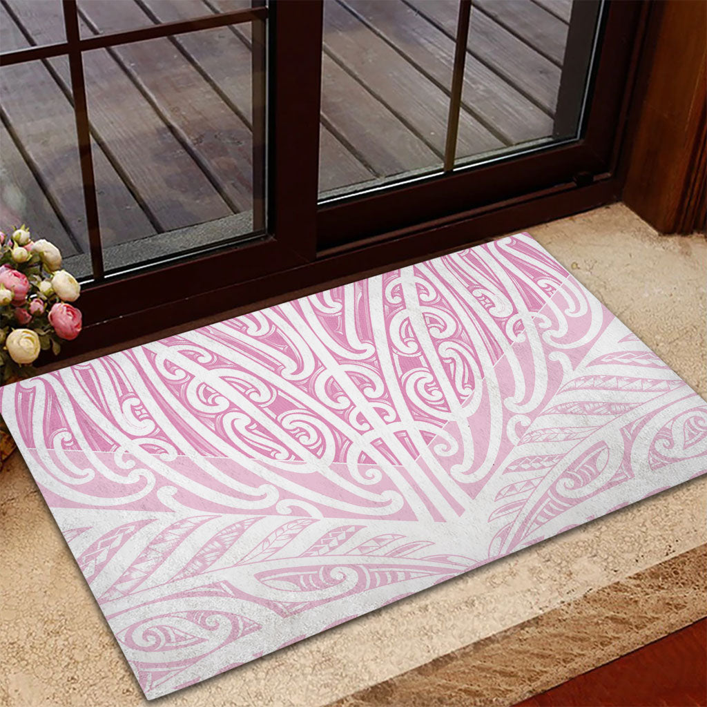 Pink New Zealand Puhoro Maori Tattoo Rubber Doormat LT14 - Polynesian Pride