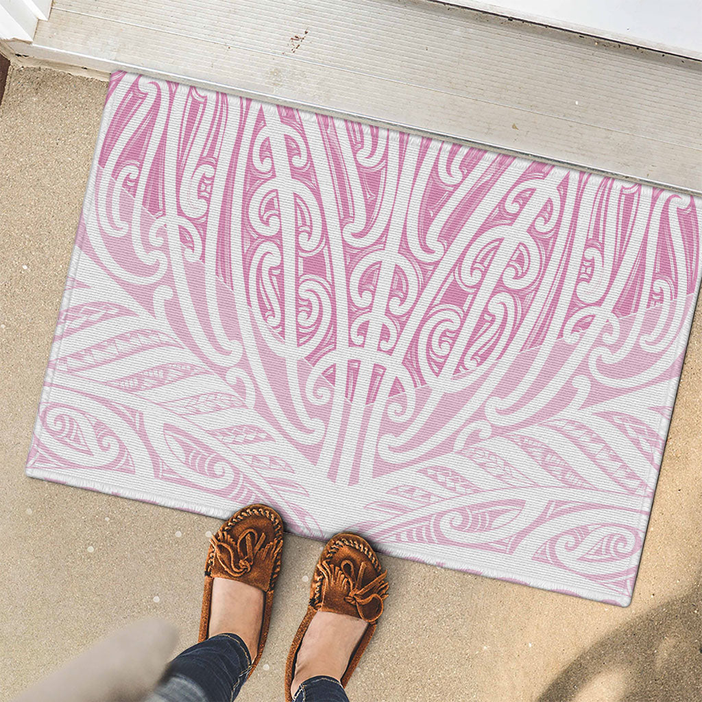 Pink New Zealand Puhoro Maori Tattoo Rubber Doormat LT14 - Polynesian Pride