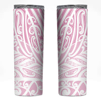 Pink New Zealand Puhoro Maori Tattoo Skinny Tumbler LT14 Pink - Polynesian Pride