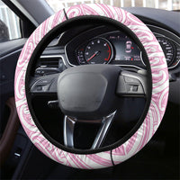 Pink New Zealand Puhoro Maori Tattoo Steering Wheel Cover LT14 - Polynesian Pride