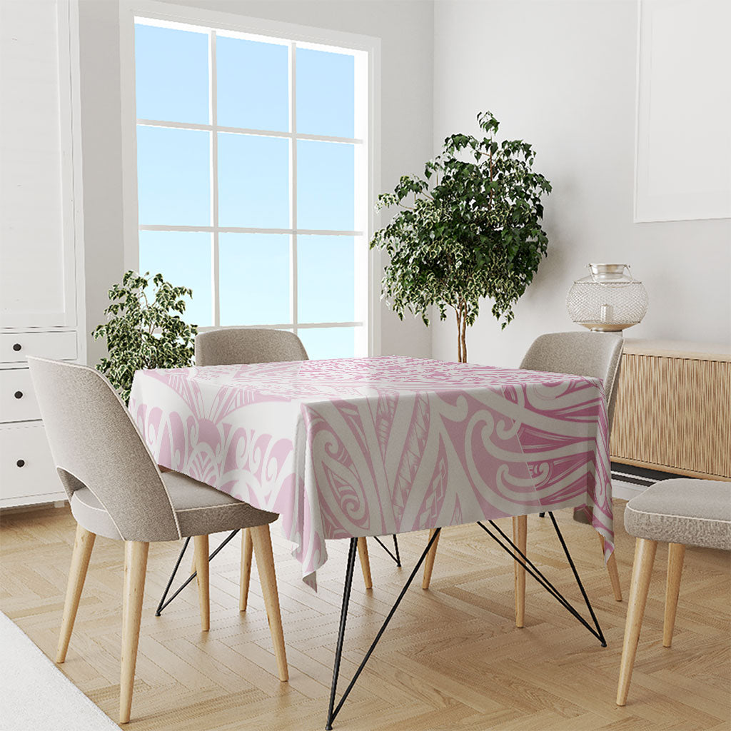 Pink New Zealand Puhoro Maori Tattoo Tablecloth LT14 - Polynesian Pride