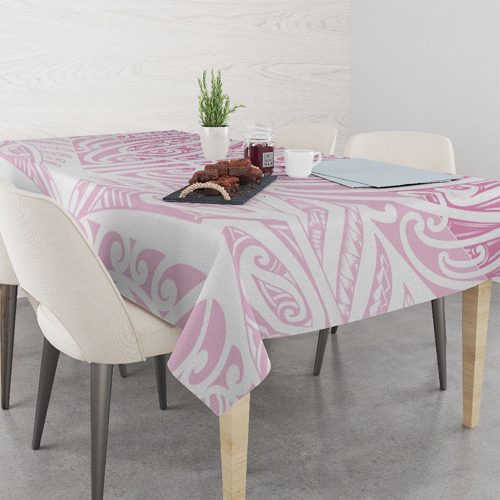 Pink New Zealand Puhoro Maori Tattoo Tablecloth LT14 - Polynesian Pride