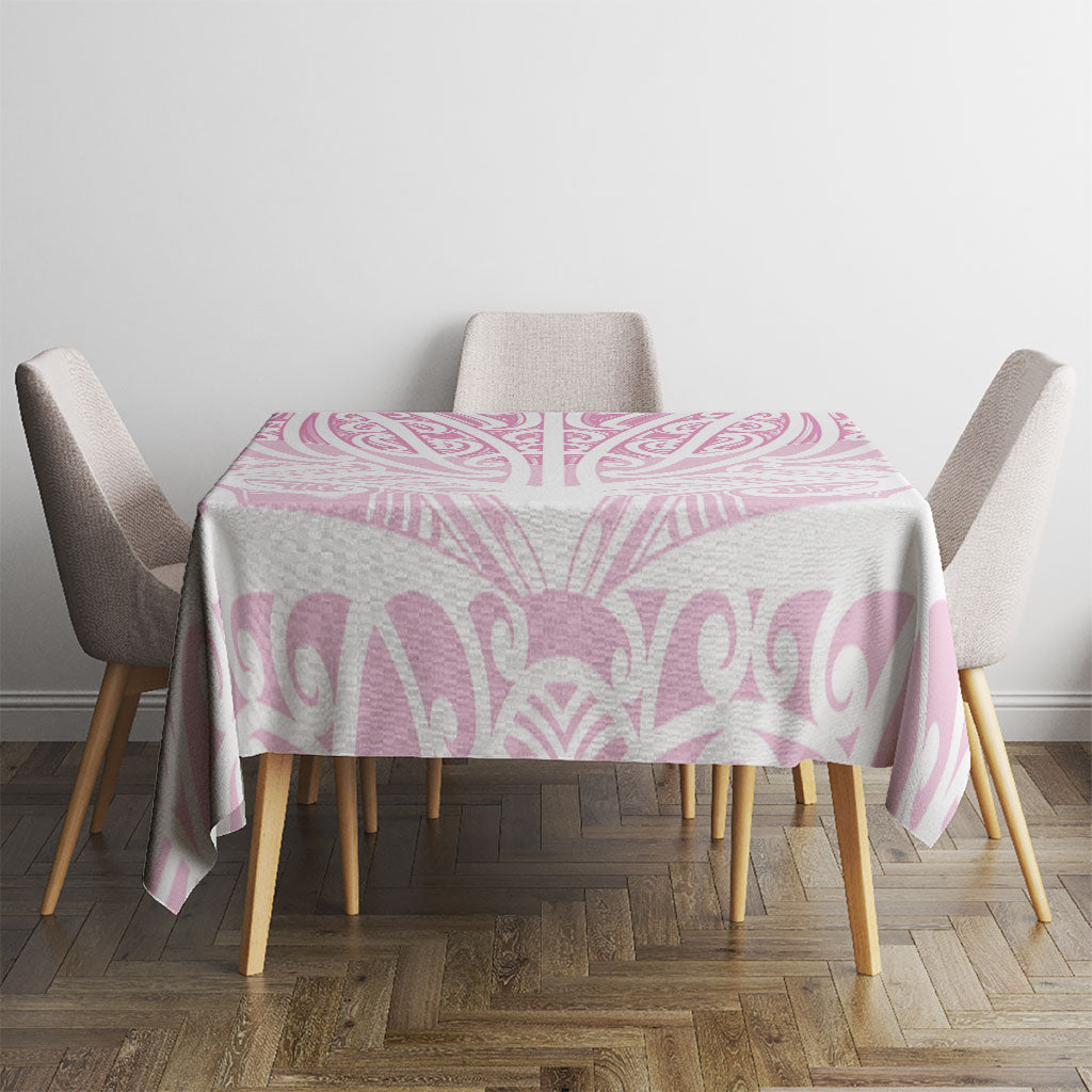 Pink New Zealand Puhoro Maori Tattoo Tablecloth LT14 - Polynesian Pride