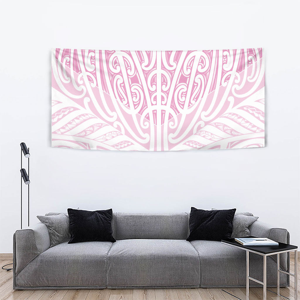 Pink New Zealand Puhoro Maori Tattoo Tapestry LT14 - Polynesian Pride