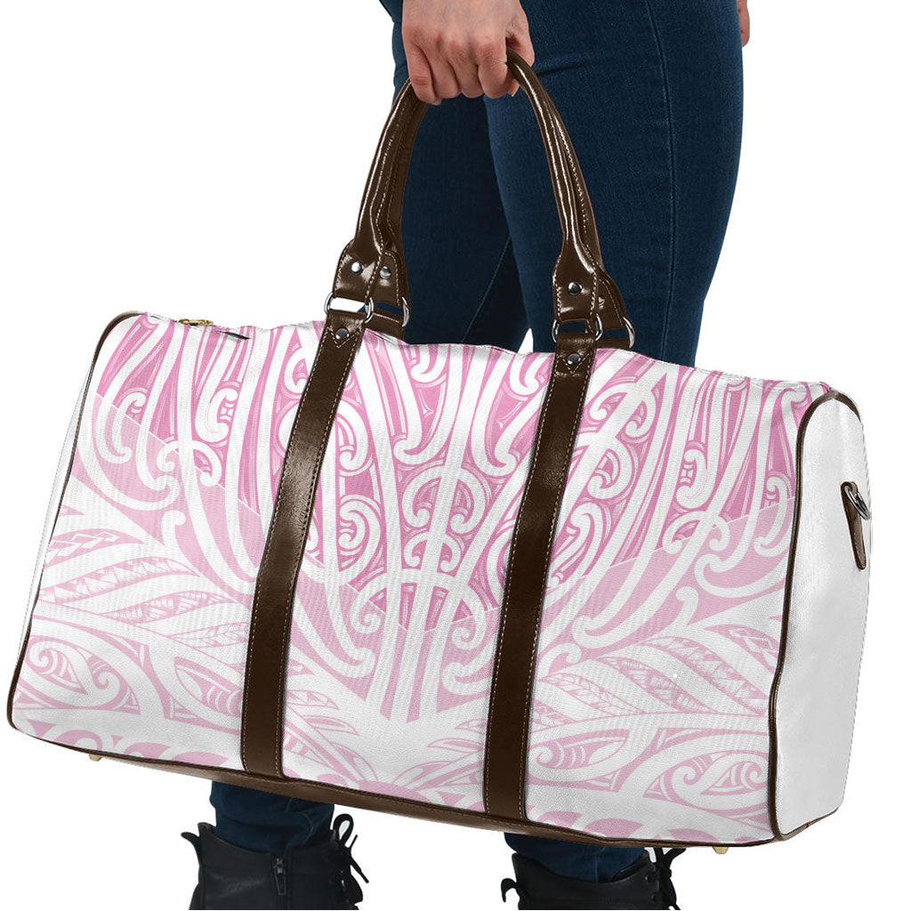 Pink New Zealand Puhoro Maori Tattoo Travel Bag LT14 - Polynesian Pride