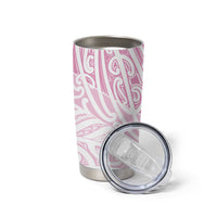 Pink New Zealand Puhoro Maori Tattoo Tumbler Cup LT14 - Polynesian Pride