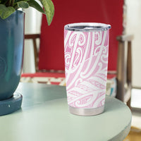 Pink New Zealand Puhoro Maori Tattoo Tumbler Cup LT14 - Polynesian Pride