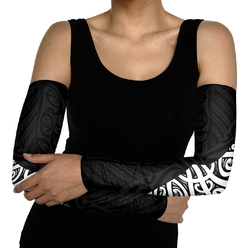 Black New Zealand Puhoro Maori Tattoo Arm Sleeves LT14 - Polynesian Pride