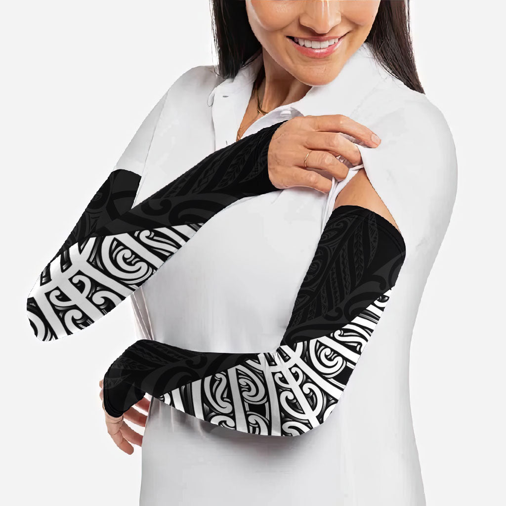 Black New Zealand Puhoro Maori Tattoo Arm Sleeves LT14 - Polynesian Pride