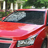 Black New Zealand Puhoro Maori Tattoo Auto Sun Shade LT14 - Polynesian Pride