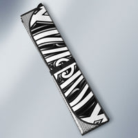 Black New Zealand Puhoro Maori Tattoo Auto Sun Shade LT14 - Polynesian Pride