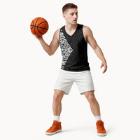 Black New Zealand Puhoro Maori Tattoo Basketball Jersey LT14 - Polynesian Pride
