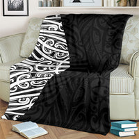 Black New Zealand Puhoro Maori Tattoo Blanket LT14 - Polynesian Pride