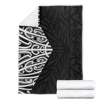 Black New Zealand Puhoro Maori Tattoo Blanket LT14 - Polynesian Pride