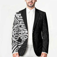 Black New Zealand Puhoro Maori Tattoo Blazer LT14 - Polynesian Pride