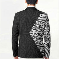 Black New Zealand Puhoro Maori Tattoo Blazer LT14 - Polynesian Pride