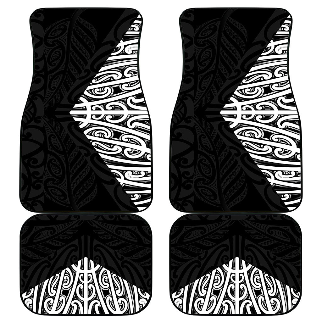 Black New Zealand Puhoro Maori Tattoo Car Mats LT14 - Polynesian Pride