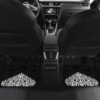 Black New Zealand Puhoro Maori Tattoo Car Mats LT14 Set 2pcs - Back Black - Polynesian Pride
