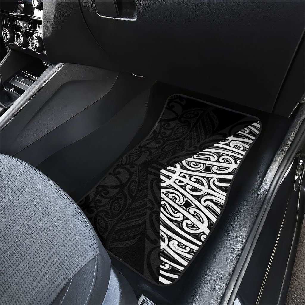 Black New Zealand Puhoro Maori Tattoo Car Mats LT14 - Polynesian Pride