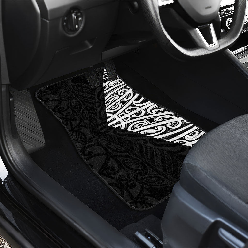 Black New Zealand Puhoro Maori Tattoo Car Mats LT14 - Polynesian Pride