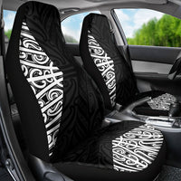Black New Zealand Puhoro Maori Tattoo Car Seat Cover LT14 - Polynesian Pride
