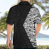 Black New Zealand Puhoro Maori Tattoo Hawaiian Shirt LT14 - Polynesian Pride