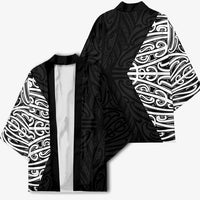 Black New Zealand Puhoro Maori Tattoo Kimono LT14 - Polynesian Pride