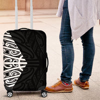 Black New Zealand Puhoro Maori Tattoo Luggage Cover LT14 Black - Polynesian Pride