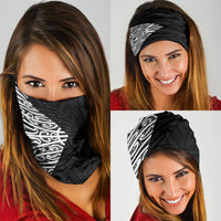 Black New Zealand Puhoro Maori Tattoo Neck Gaiter LT14 - Polynesian Pride