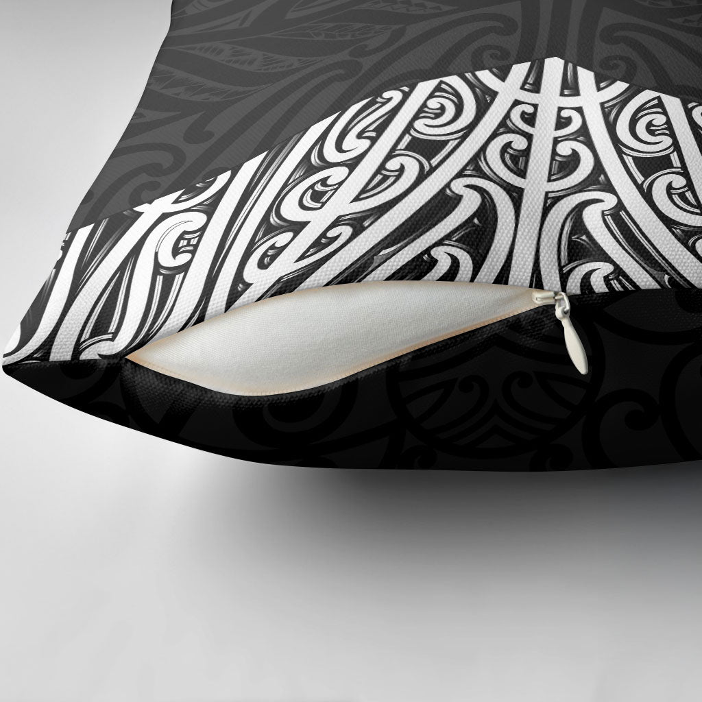 Black New Zealand Puhoro Maori Tattoo Pillow Cover LT14 - Polynesian Pride
