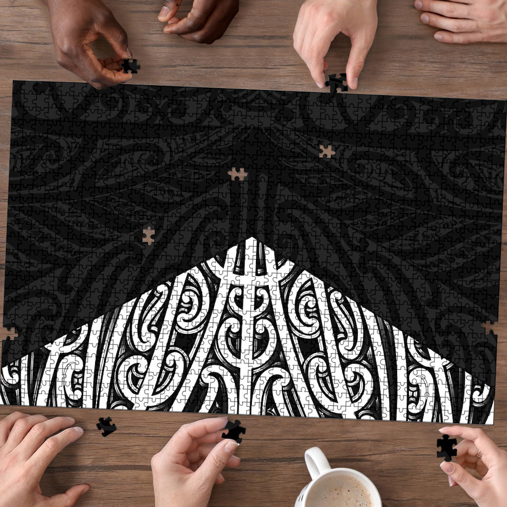 Black New Zealand Puhoro Maori Tattoo Puzzle LT14 - Polynesian Pride